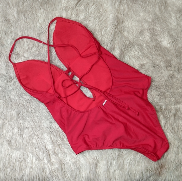 Abercrombie & Fitch Intrepid Wanderlust In Red Hot Swimsuit Size M - Picture 3 of 9